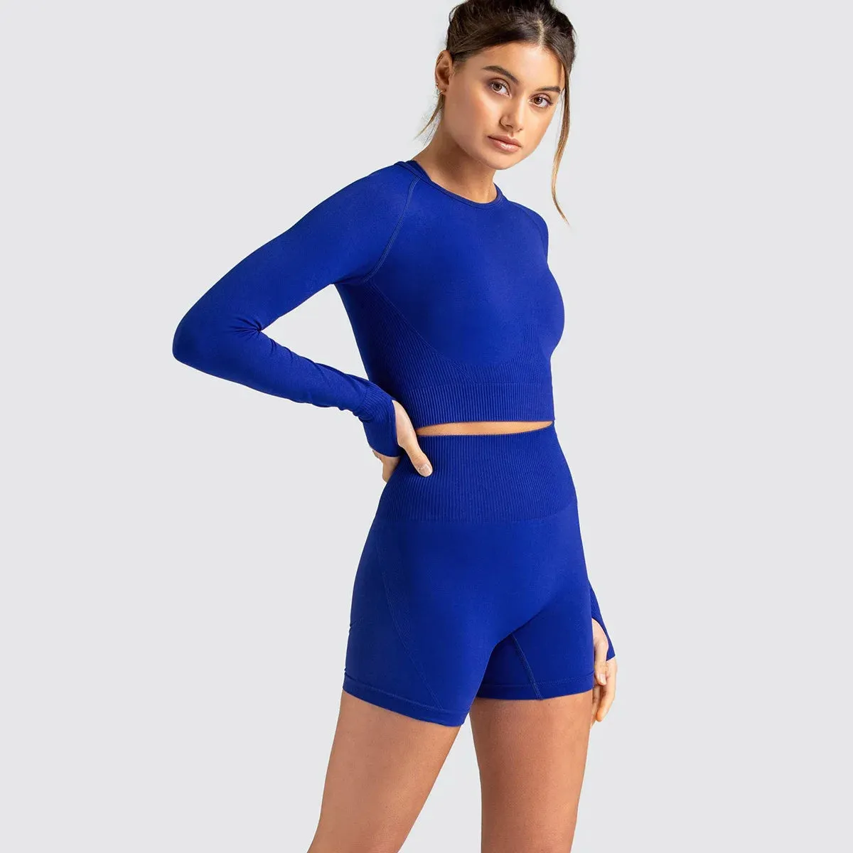 Women's Seamless Yoga Set Tracksuits - Workout Gym Clothing
