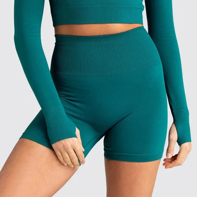 Women's Seamless Yoga Set Tracksuits - Workout Gym Clothing