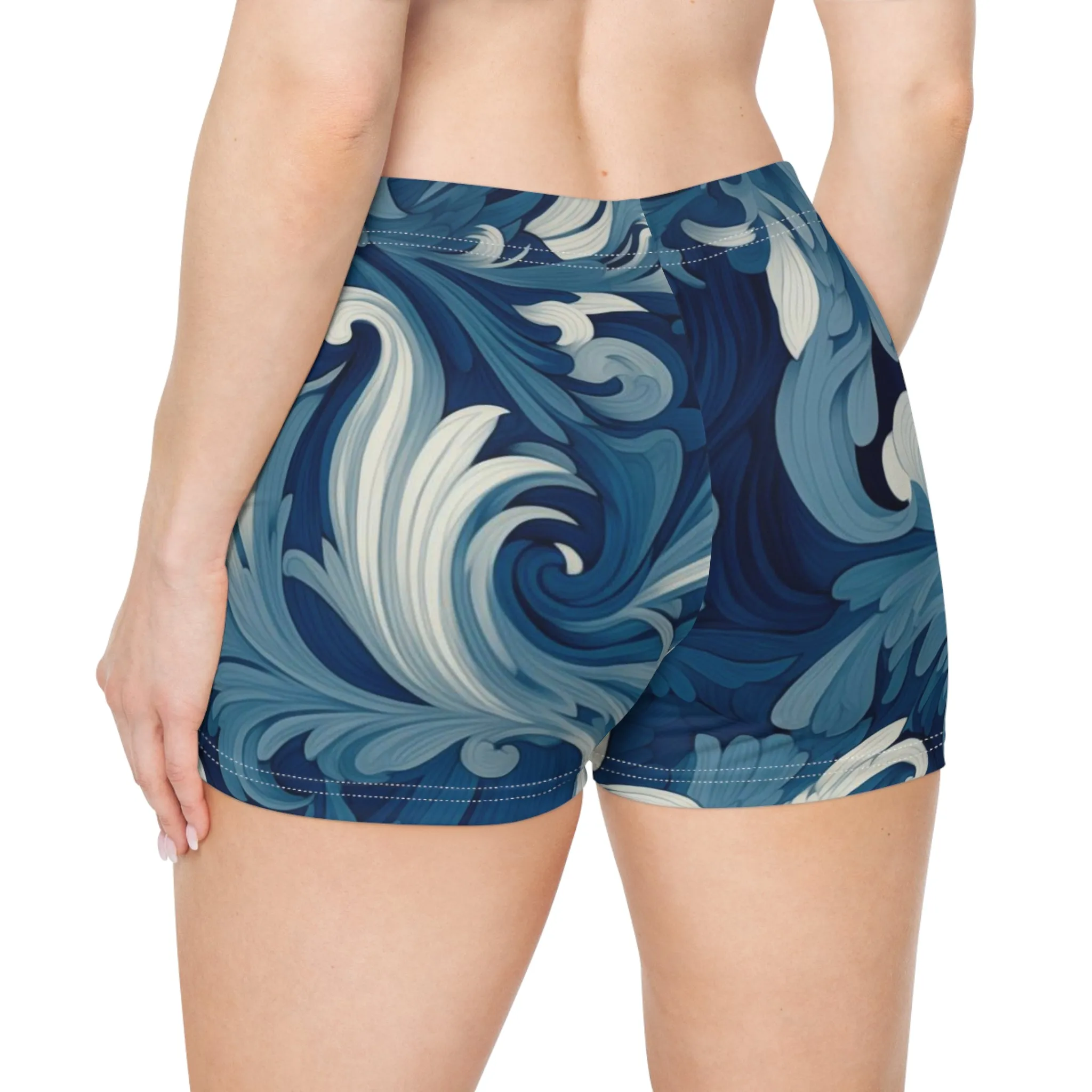 Workout Shorts - Celestina Tadasana Scroll