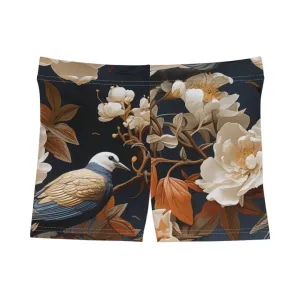 Workout Shorts - Madalena Makarasana Chinoiserie