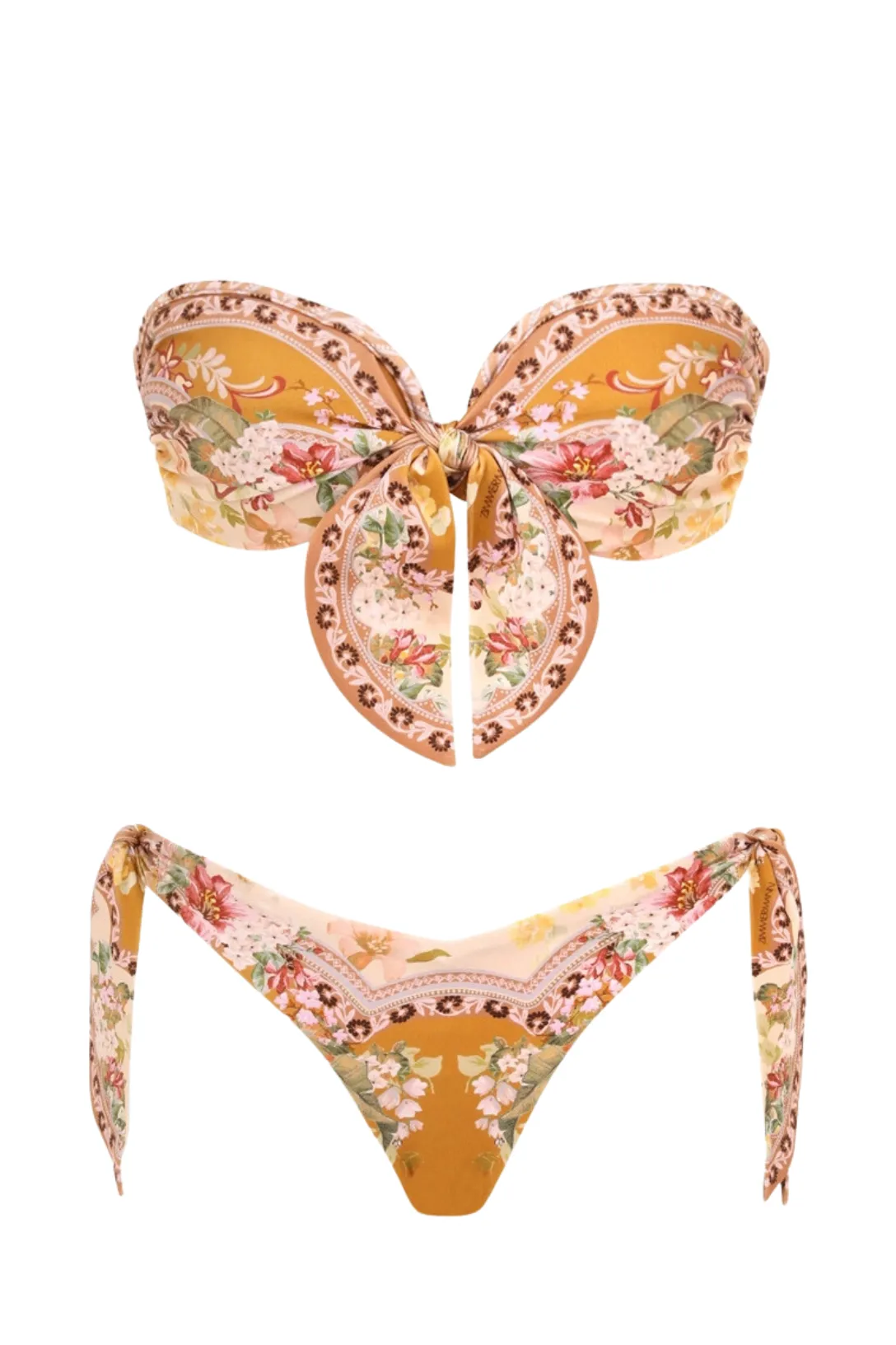 Wylie Scarf Tie Bikini | Mustard Floral