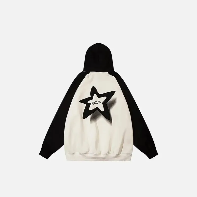 Y2K Letter Star Oversized Hoodie for Ultimate Comfort and Style