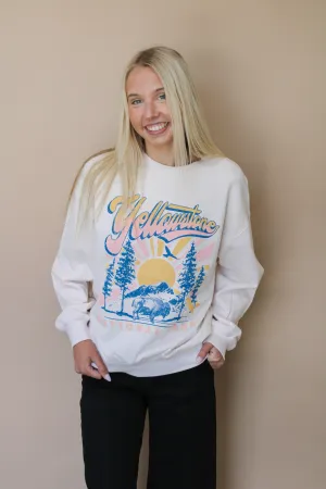 YELLOWSTONE GRAPHIC CREWNECK SWEATSHIRT