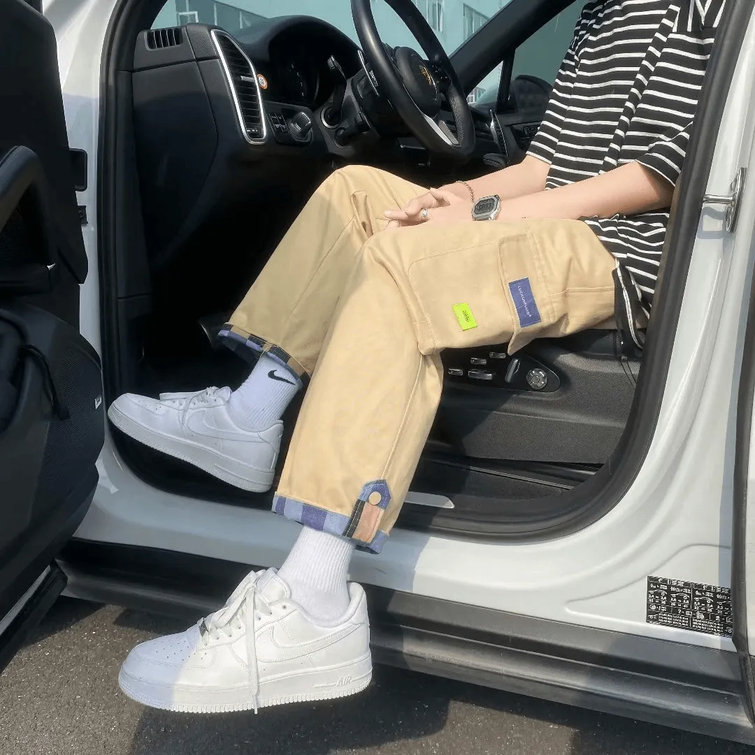 Youth Straight Leg Men'S Casual Pants Spring and Autumn