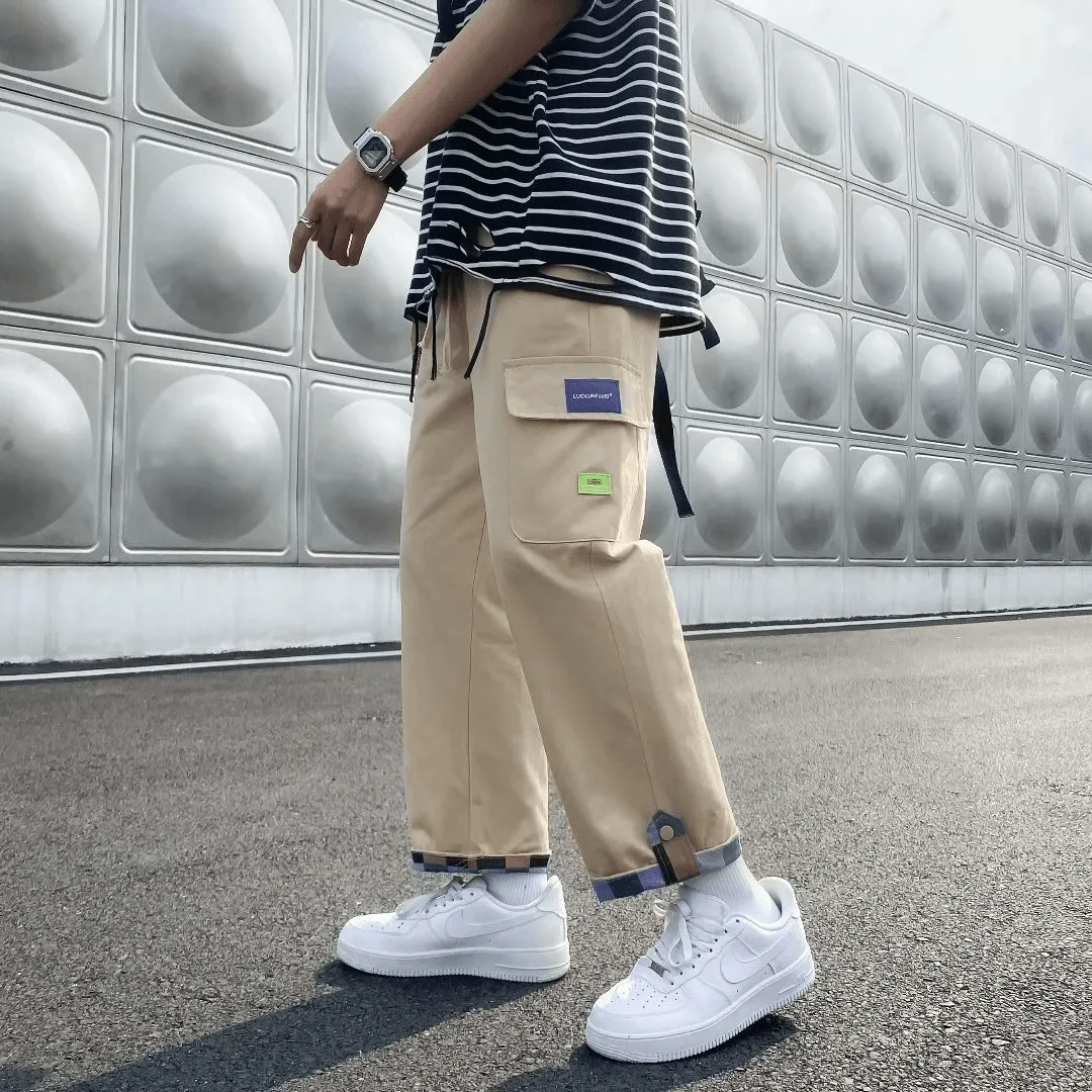 Youth Straight Leg Men'S Casual Pants Spring and Autumn