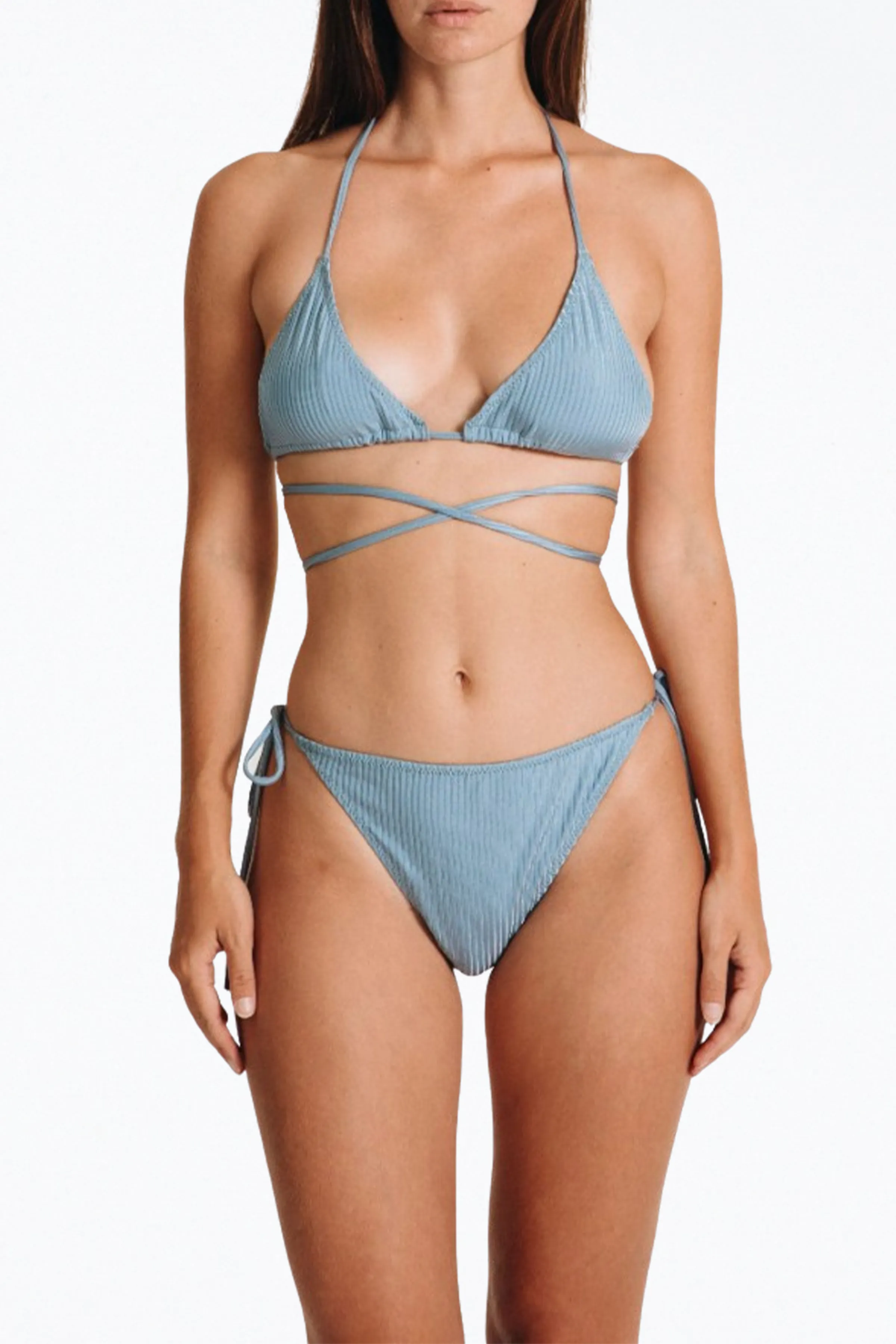 ZEUS RIBBED STRING BIKINI BOTTOMS